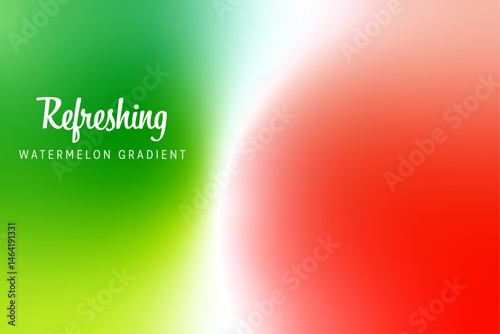 Watermelon gradient background blending vibrant red and green shades in a soft abstract flow perfect for summer designs, fresh product ads, seasonal posters, and tropical themed visuals