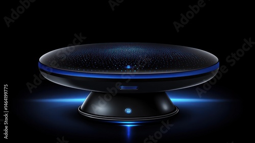 Illuminated Wireless Charger, Dark Background photo