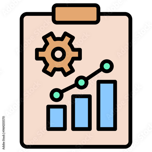 Reporting Outline Color Icon