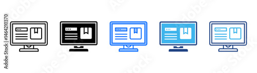 Website Icon Set With Multiple Style Collection 