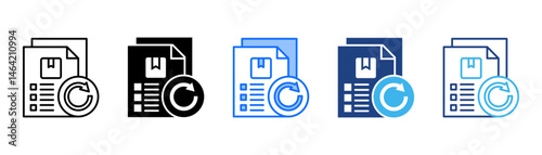 Invoice Icon Set With Multiple Style Collection 