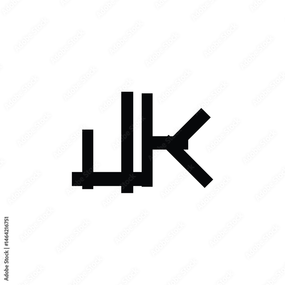 JK monogram logo design letter text name symbol monochrome logotype alphabet character simple logo JK monogram logo design letter text name symbol monochrome logotype alphabet character simple logo