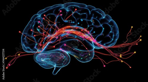 Neural connection map where signal pulses traverse a lattice of learning layers