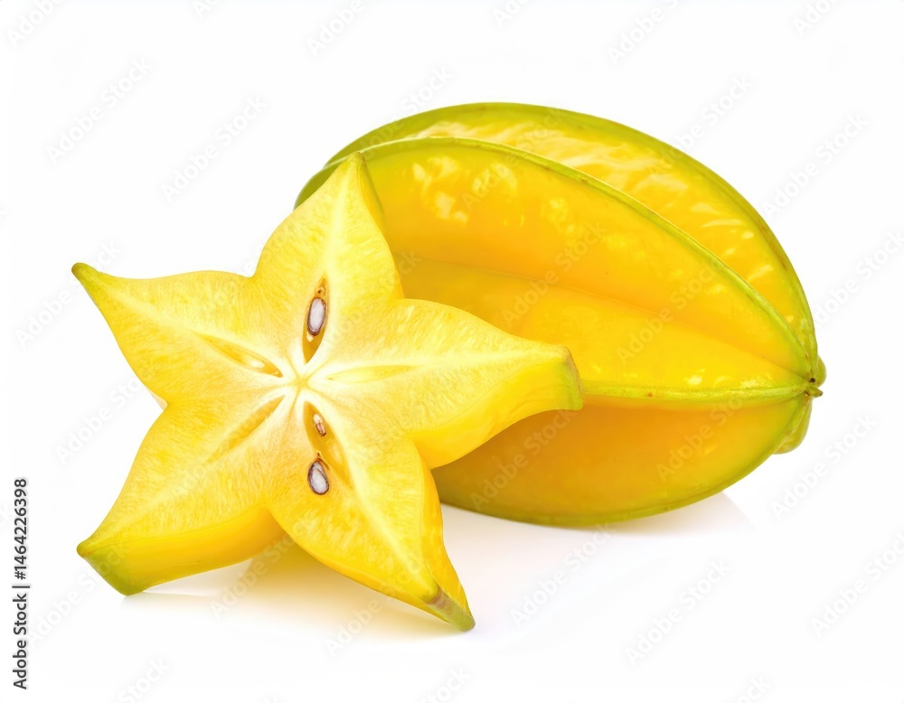 Starfruit isolated on white background Starfruit isolated on white background