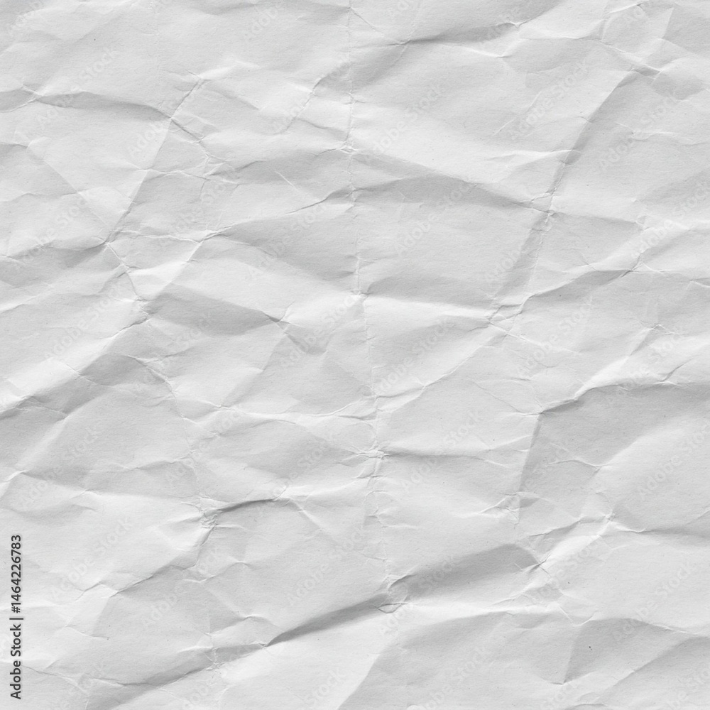 Obraz premium Crumpled White Paper Texture Background