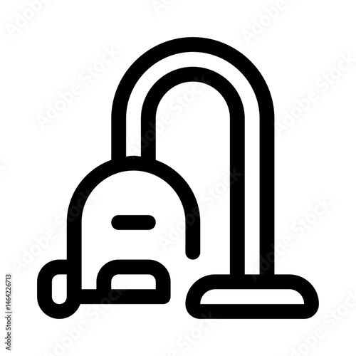 vacuum icon with line style, perfect for user interface projects