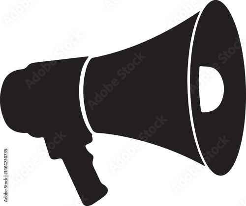 megaphone islaoted on a white background