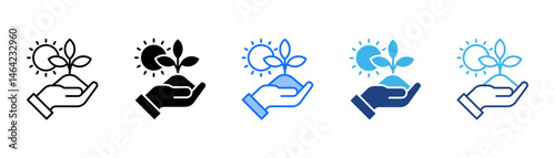 Agriculture Icon Set With Multiple Style Collection 