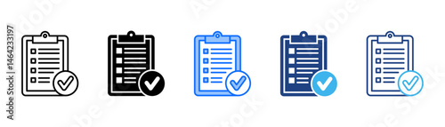 Compliance Icon Set With Multiple Style Collection 
