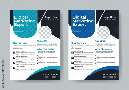 Business flyer design modern and clean design With different color Corporate Business flyer design