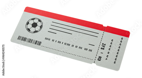 Isolated Soccer Game Ticket
