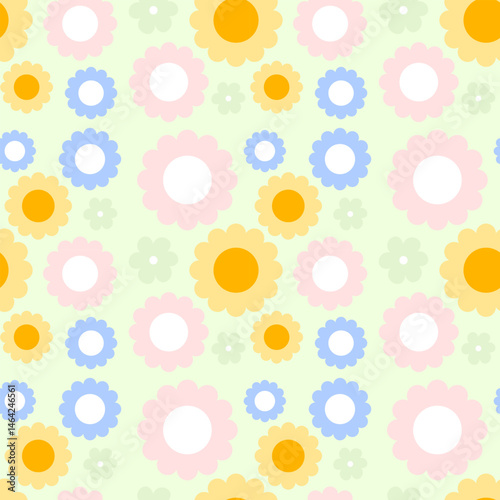 seamless background with flowers