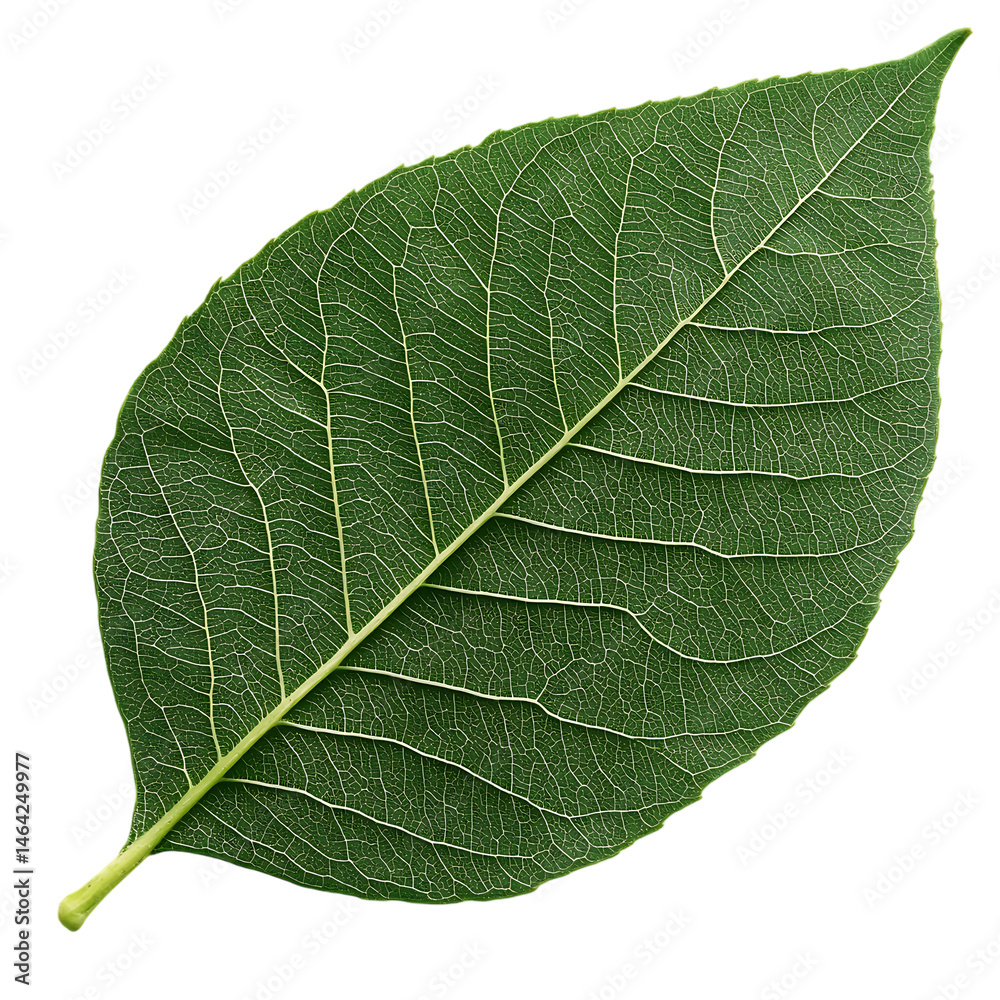 Fototapeta premium Green leaf with veins