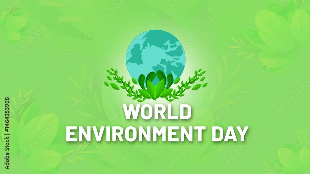 World Environment day Animated Video in 4K. Environment awareness video for publicity 