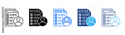 Planning Icon Set With Multiple Style Collection 