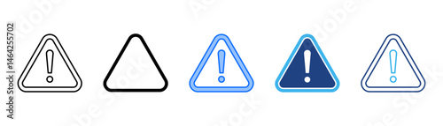 Risk Icon Set With Multiple Style Collection 