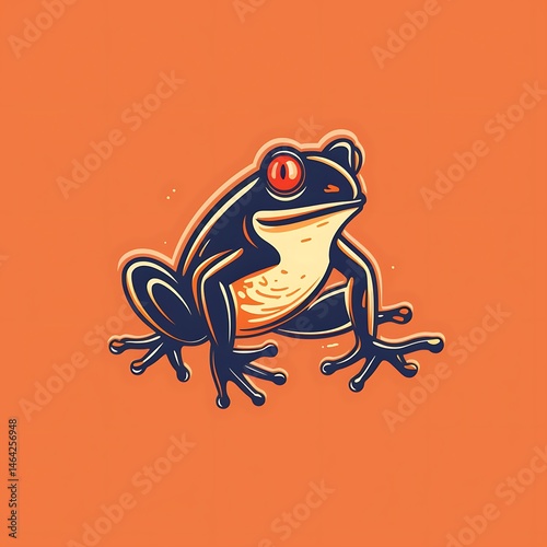 Redeyed Frog Illustration. photo