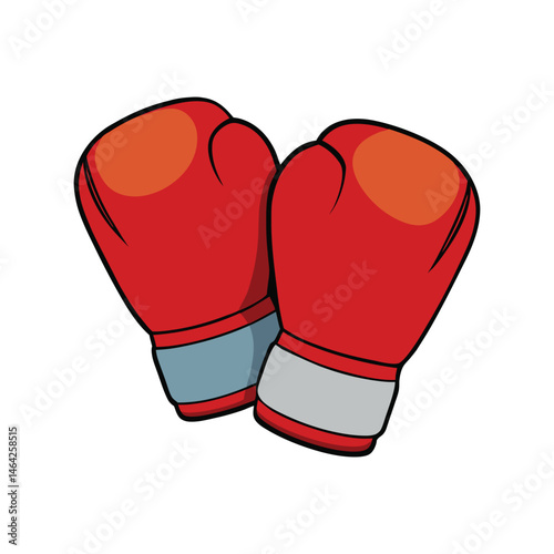 Boxing gloves vector illustration. sports equipment, workout gear, fighting gloves, combat sports, boxing training, athletic wear

