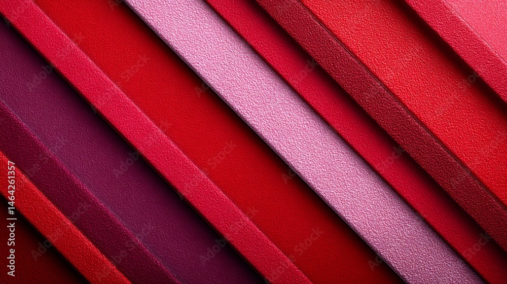 Fototapeta premium Abstract Red Pink Diagonal Stripes Texture.
