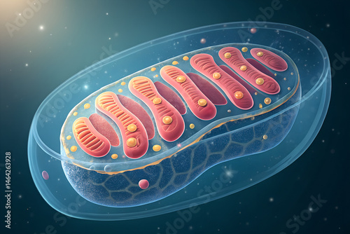 A virtual image from a science journal humans mitochondria isolated on transparent background.png