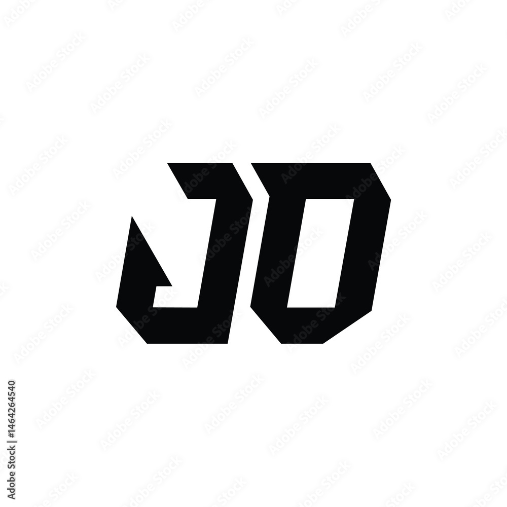 JO monogram logo design letter text name symbol monochrome logotype alphabet character simple logo JO monogram logo design letter text name symbol monochrome logotype alphabet character simple logo