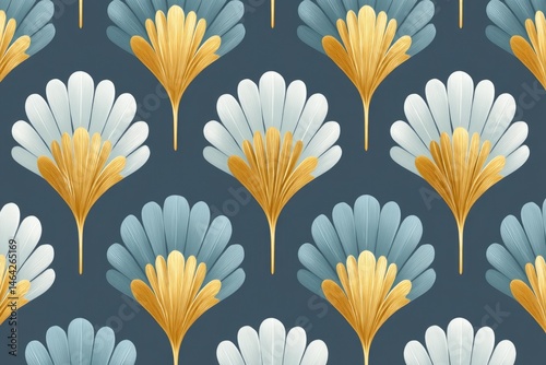 Intricate Metallic Bronze Art Deco Pattern on Rich Velvet Surface in Elegant Design
