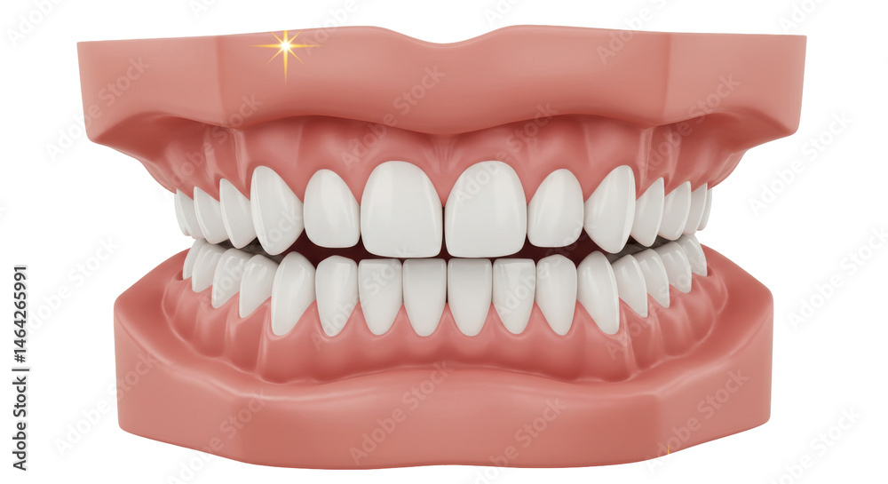 Fototapeta premium Isolated Dental Model with Glimmer