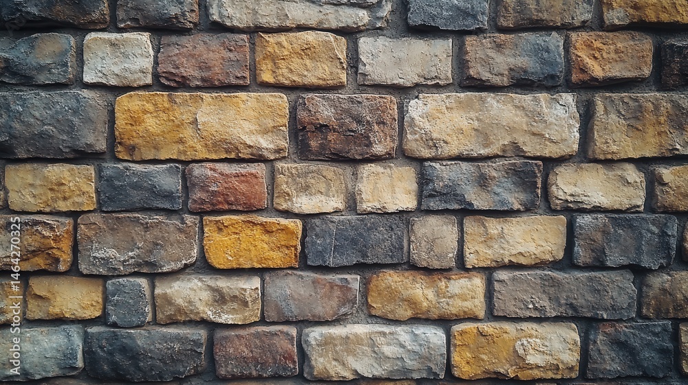 Obraz premium Rustic Multi-Color Stone Wall Texture Background texture background stone wall rustic stone wall car