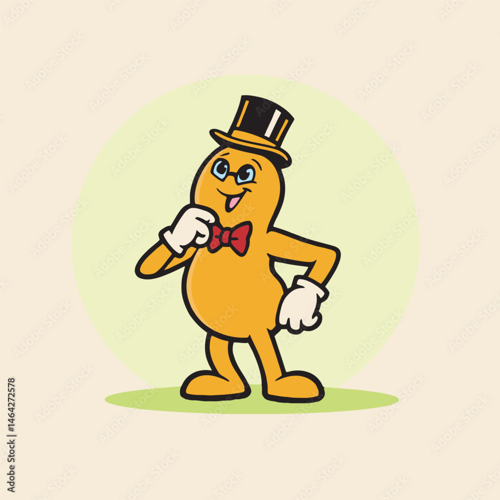 Naklejka premium cute mascot character thinking. 