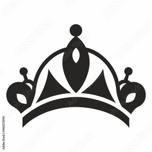 Tiara icon silhouette vector illustration