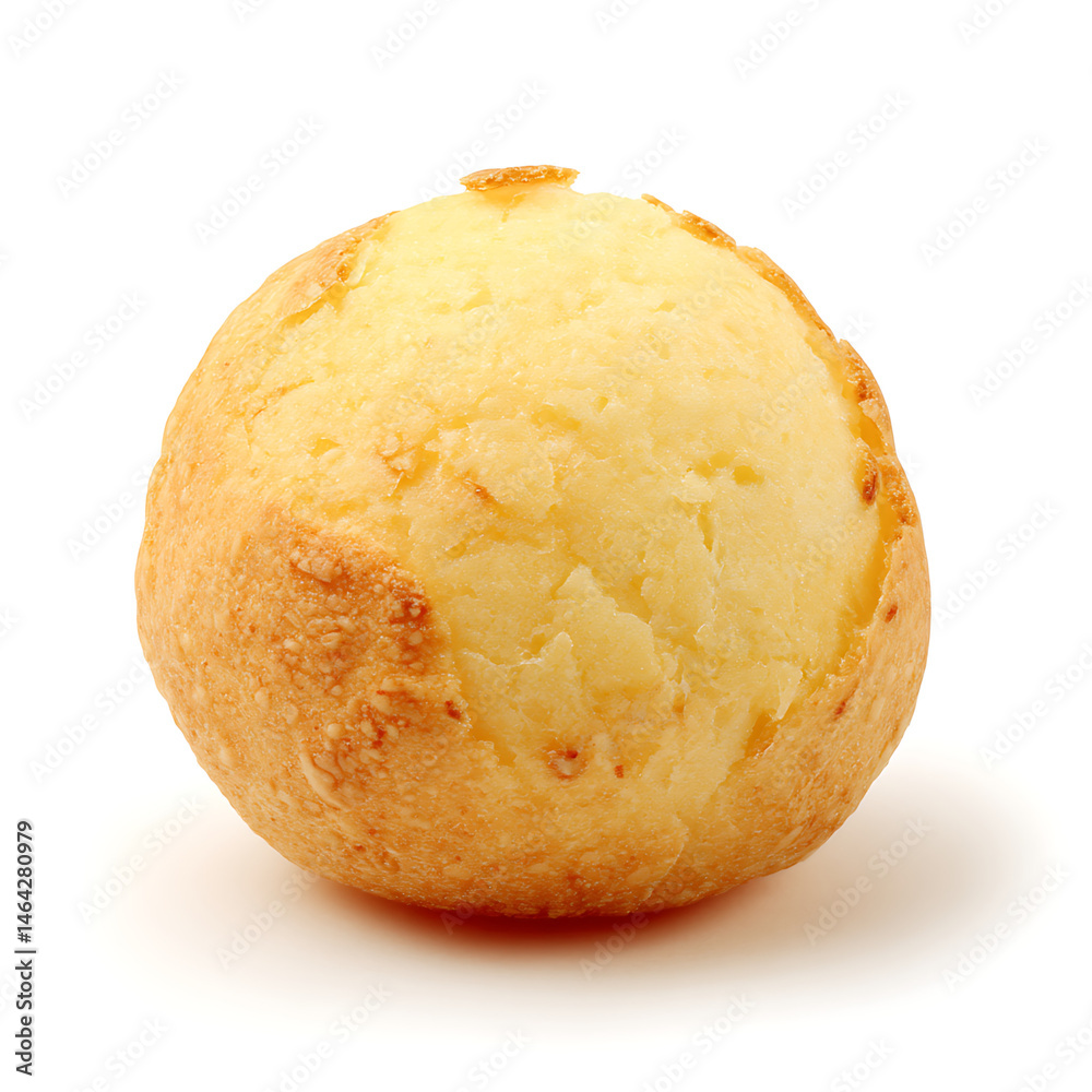 Golden cheese bread roll. Freshly baked