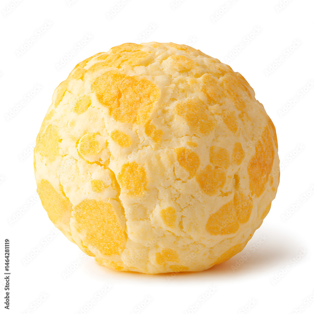 Close-up shot of a fresh, fluffy bread