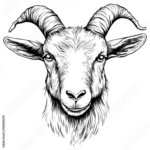 goat, animal, vector, transparent background, farm, mammal, nature, white, livestock, cute, isolated, wildlife, horned, rural, sheep, grass, agriculture