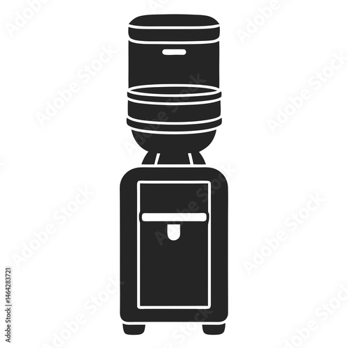 Water Cooler icon silhouette vector illustration