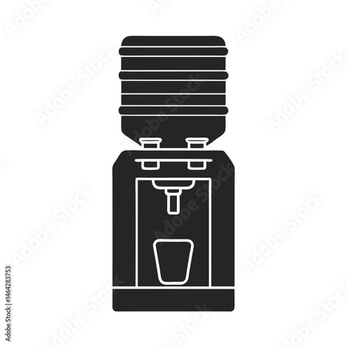 Water Cooler icon silhouette vector illustration