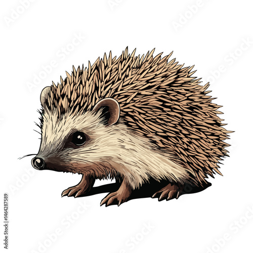 hedgehog, animal, vector, transparent background, mammal, isolated, wildlife, rodent, bristle, nature, prickly, spiny, cute, small