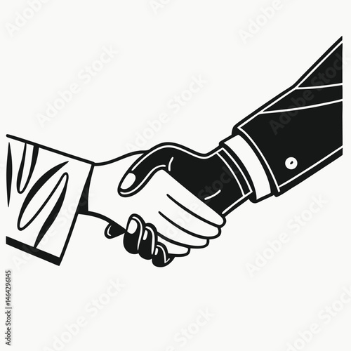 handshake vector illustration