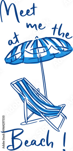 Beach Graphics. Summer vector. adventure. beach print. hand drawn art. meet me at the beach. t shirt, sweatshirt, apparel clothing design