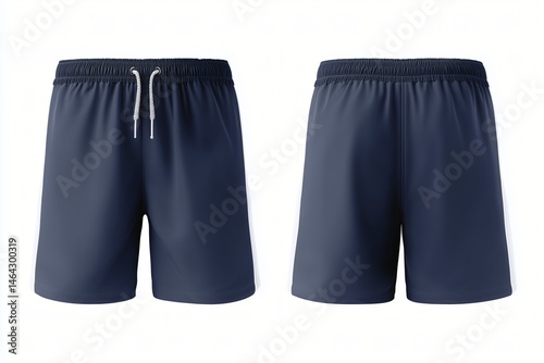 Blank navy shorts for your design mockup	