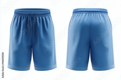 Blank blue shorts for your design mockup	