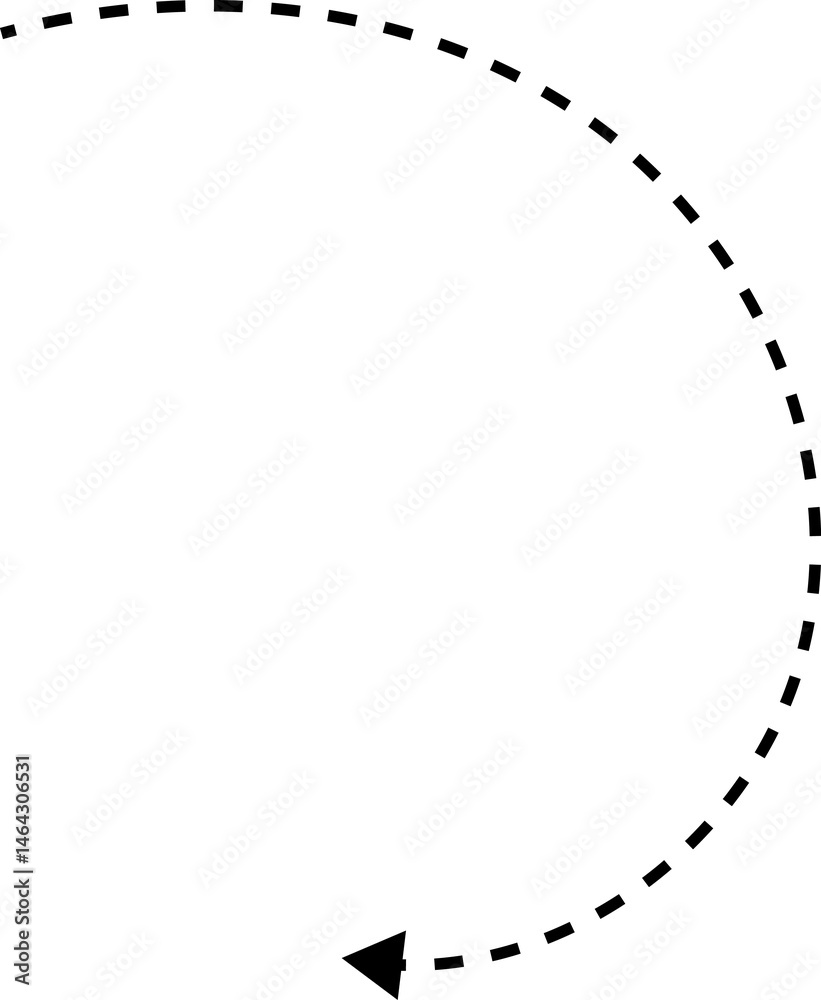 Hand drawn dotted arrows set. Hand drawn freehand different curved lines, swirls arrows. Curved arrow line. Doodle, sketch style. Hand drawn dotted arrows set. Hand drawn freehand different curved lines, swirls arrows. Curved arrow line. Doodle, sketch style.