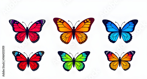 Wallpaper Mural butterfly vector Torontodigital.ca