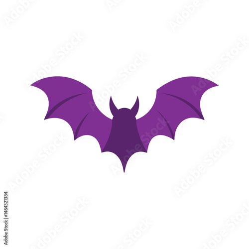 Wallpaper Mural Purple Bat Wings Spread Halloween Vector Torontodigital.ca