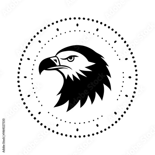 Eagle head totem icon	