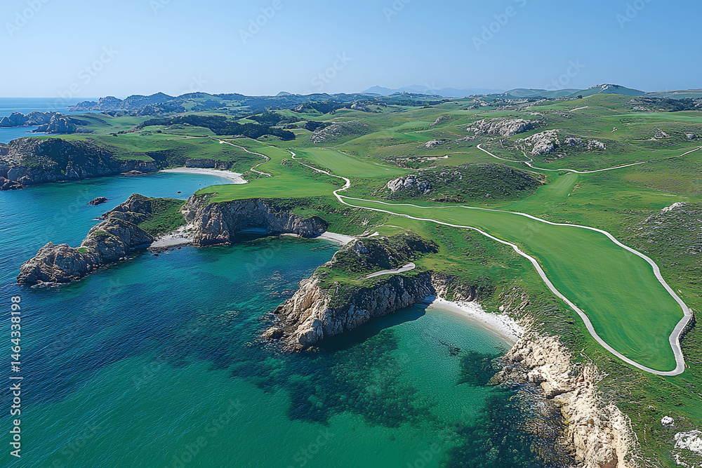 Scenic Oceanfront Golf Course on Coastal Cliffs for Nature and Sport Enthusiasts
