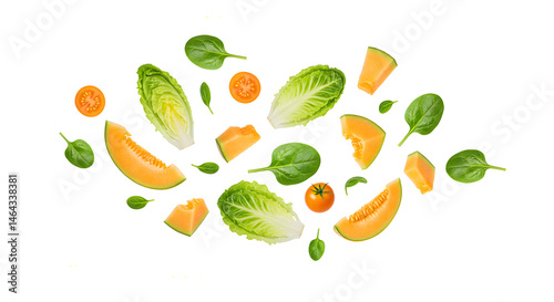 vector illustration of a set of fruits