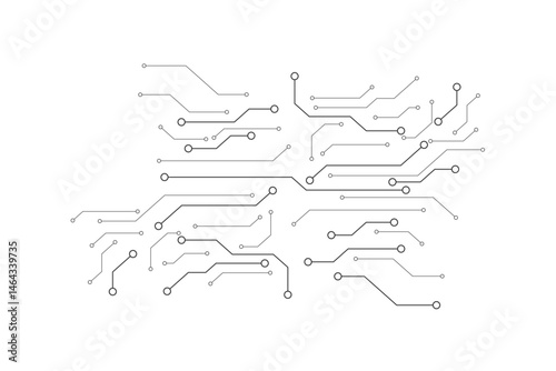 Abstract digital background with technology circuit board texture. Electronic motherboard illustration. Communication and engineering concept. Vector illustration 