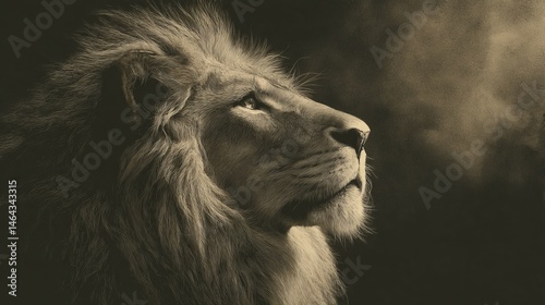 Wallpaper Mural Majestic lion of judah symbolizing strength and power in christian art and conceptual illustration Torontodigital.ca