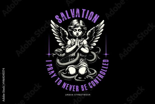 graphic tee design streetwear style modern scary tee design