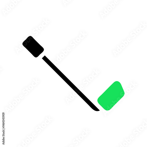 Minimalist golf club icon illustration for sport and leisure activities